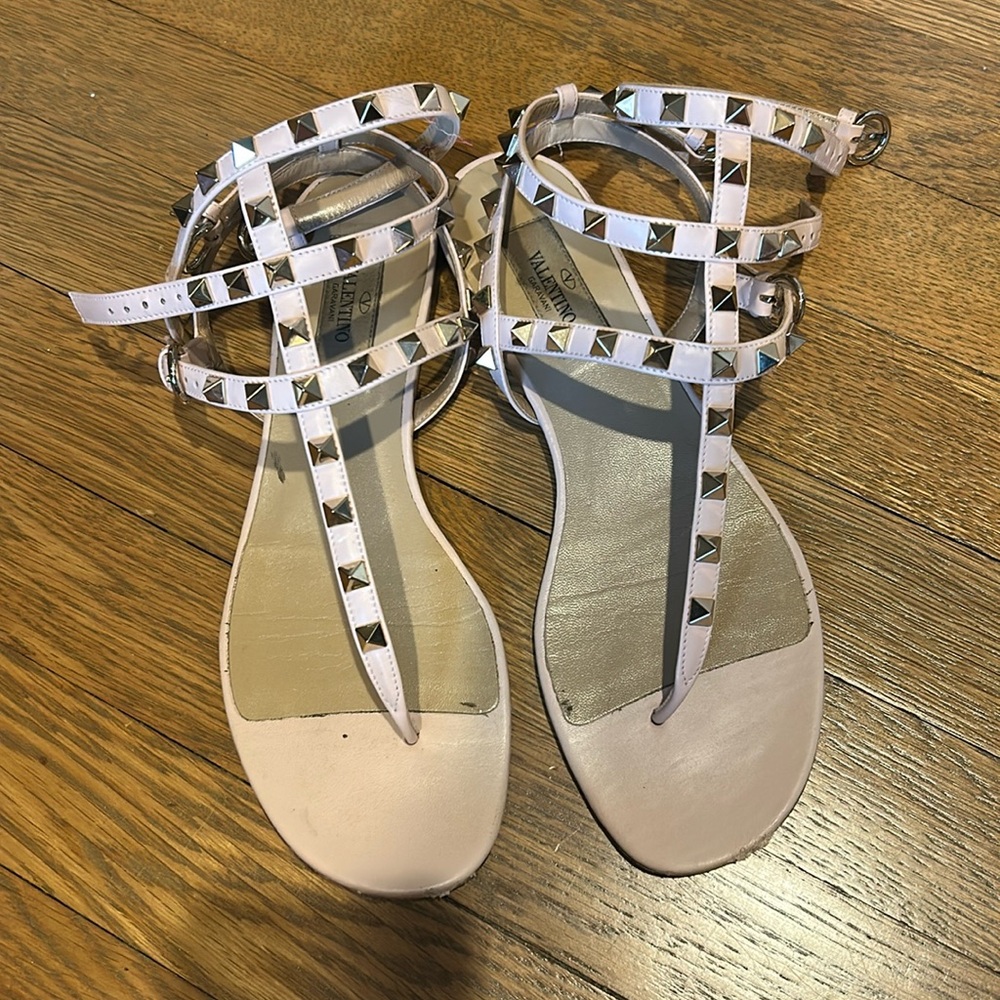 Valentino Rockstud, light pink colored sandals SIZE 38